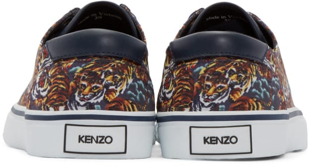 Cool gift ideas for men Kenzo Navy Flying Tiger Sneakers back | The Guy Blog