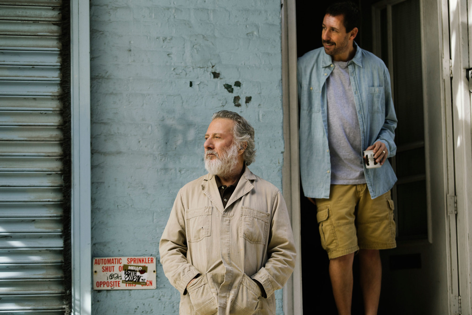 Dustin Hoffman and Adam Sandler