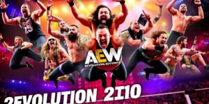 AEW wrestlers in action during Revolution 2025 match highlights.